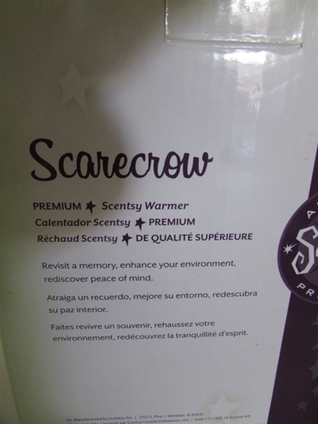 SCENTSY SCARECROW WAX MELTER, AVON HALLOWEEN DECOR
