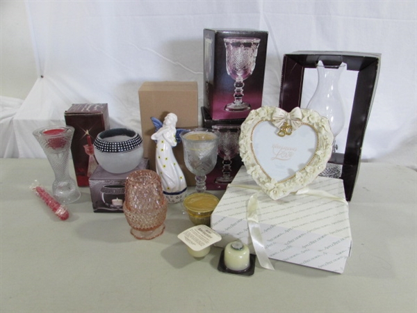 CANDLE HOLDERS, PICTURE FRAME & MORE