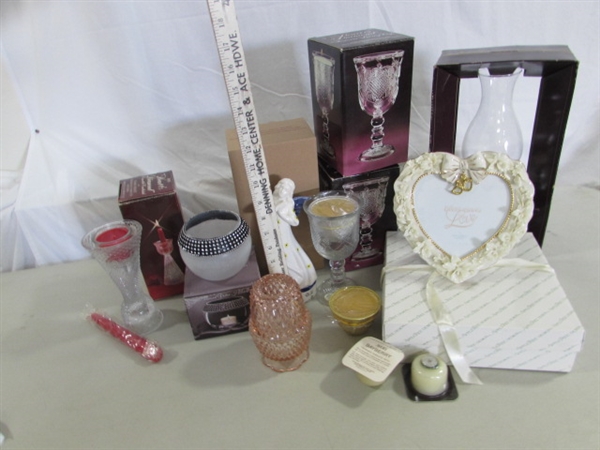 CANDLE HOLDERS, PICTURE FRAME & MORE