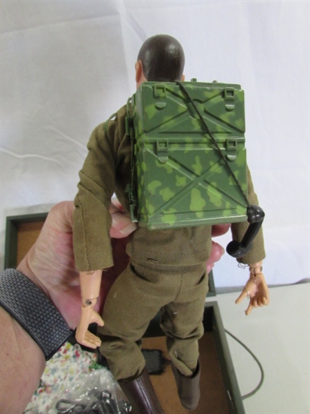 2 VINTAGE G.I. JOE DOLLS - 12 W/STORAGE