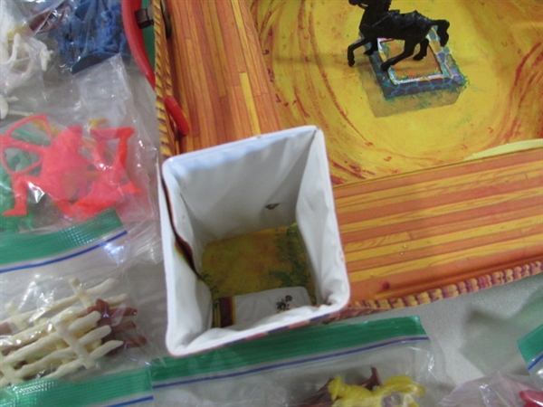 VINTAGE TOY SETS - FORT CHEYENNE, FORT GERONIMO & FORT LIBERTY W/FIGURINES