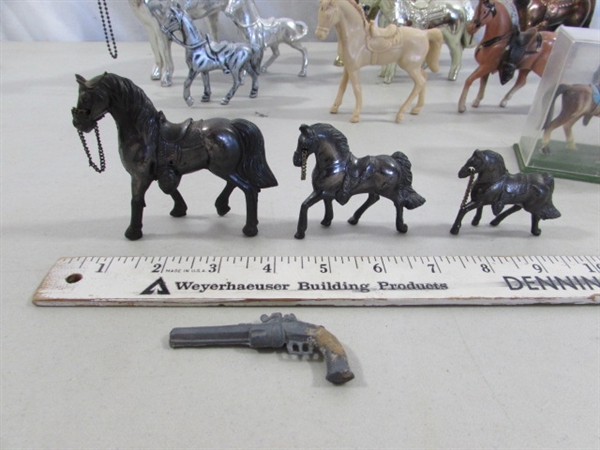 VINTAGE TROPHY HORSE COLLECTION - MOST ARE METAL