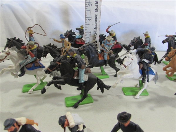 DIECAST TOY SOLDIERS & INDIANS