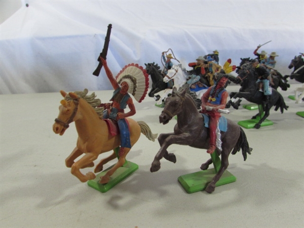 DIECAST TOY SOLDIERS & INDIANS