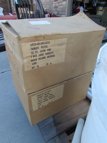 2 X-RING CENTRIFUGAL BULLET TRAPS, PAPER TARGETS & MORE