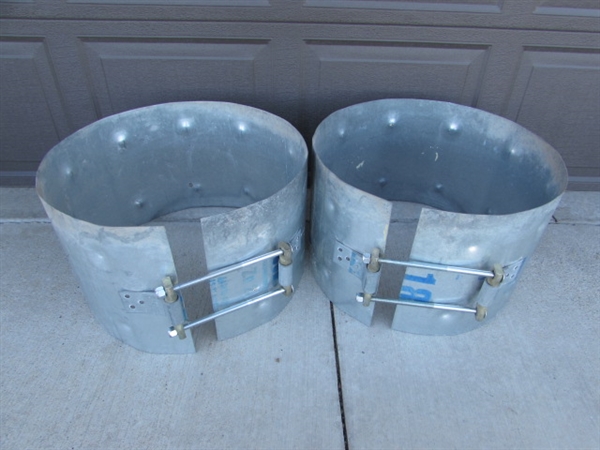 METAL CULVERT PIPE COUPLERS