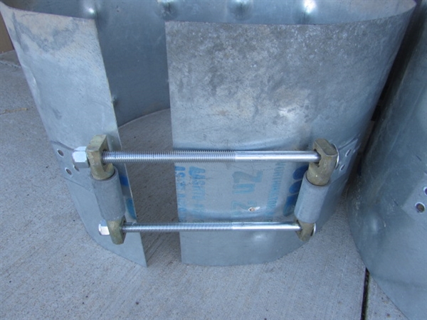 METAL CULVERT PIPE COUPLERS