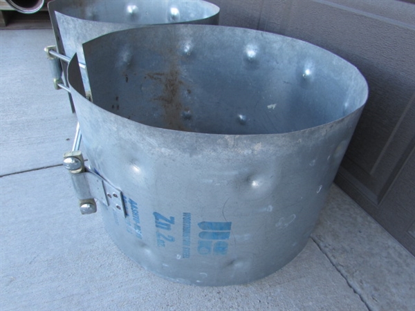 METAL CULVERT PIPE COUPLERS