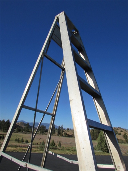 6' FIBERGLASS & 10' ALUMINUM A-FRAME LADDERS
