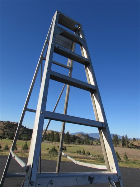 6' FIBERGLASS & 10' ALUMINUM A-FRAME LADDERS