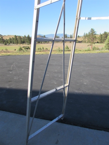 6' FIBERGLASS & 10' ALUMINUM A-FRAME LADDERS