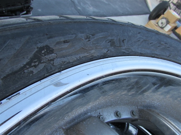 SET OF TIRES & WHEELS - TIRES ARE 295/35R24