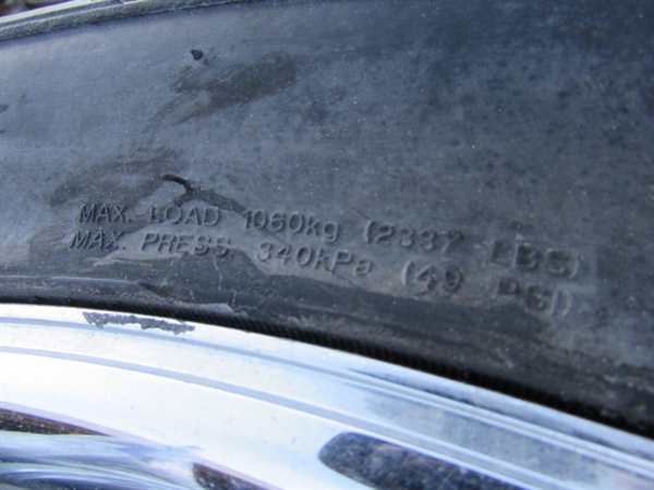 SET OF TIRES & WHEELS - TIRES ARE 295/35R24