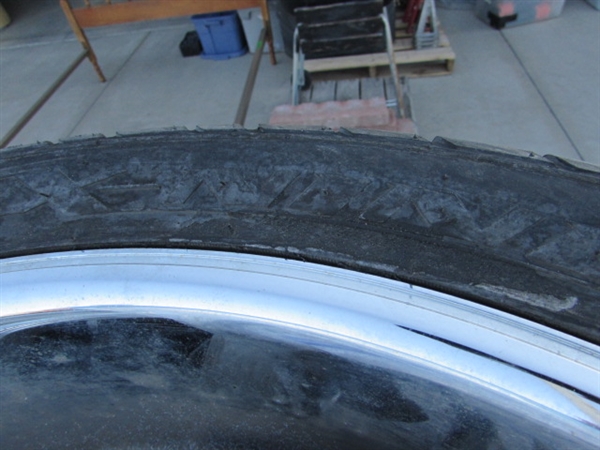 SET OF TIRES & WHEELS - TIRES ARE 295/35R24