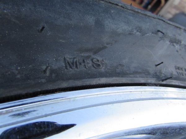 SET OF TIRES & WHEELS - TIRES ARE 295/35R24