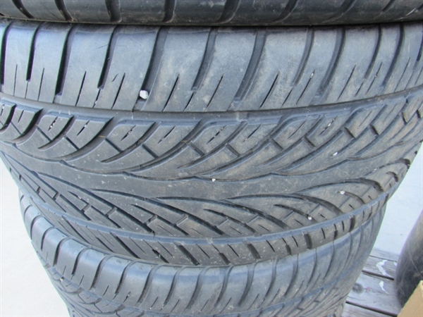 SET OF TIRES & WHEELS - TIRES ARE 295/35R24