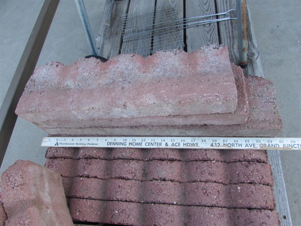 SCALLOP LANDSCAPING BRICKS