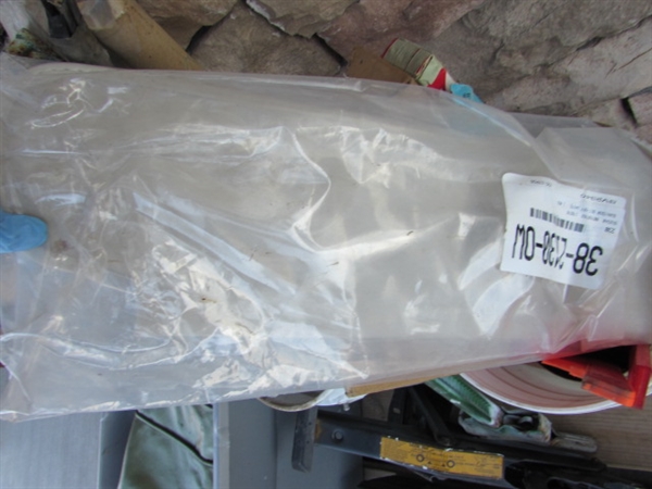 ASSORTMENT OF AUTOMOTIVE ITEMS, FENDER BLANKETS, GREASE GUNS & MORE