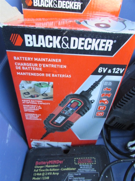4 BATTERY TENDERS/MAINTAINERS