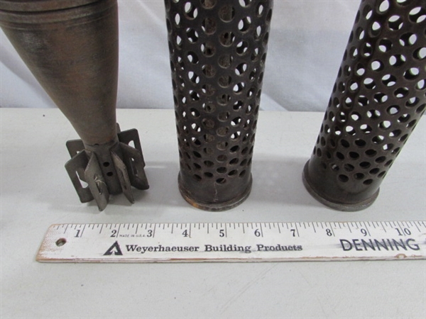 WWII RECOILLESS RIFLE CASINGS & MORTAR
