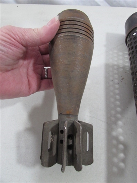 WWII RECOILLESS RIFLE CASINGS & MORTAR