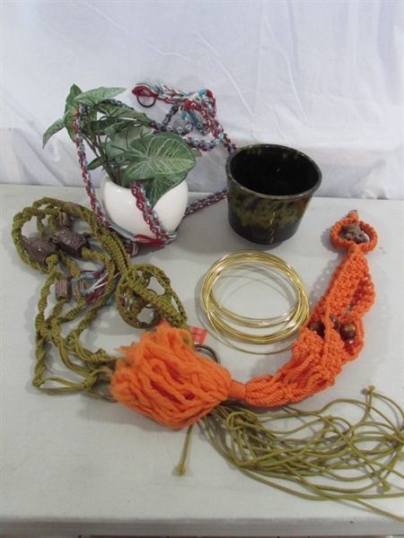 MACRAME PLANT HANGERS & MORE