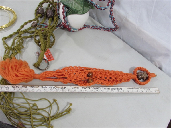 MACRAME PLANT HANGERS & MORE
