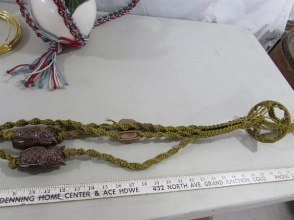 MACRAME PLANT HANGERS & MORE