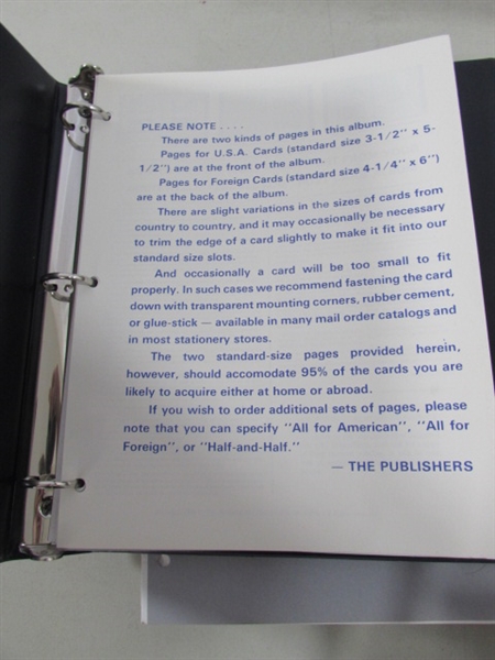 LARGE COLLECTION OF POSTCARDS & POSTCARD ALBUMS W/EXTRA PAGES