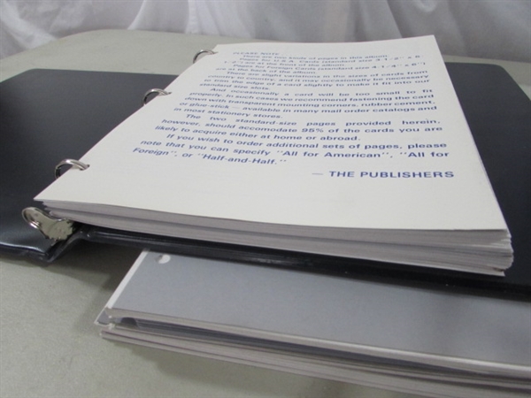 LARGE COLLECTION OF POSTCARDS & POSTCARD ALBUMS W/EXTRA PAGES