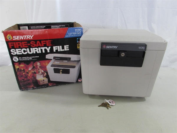SENTRY FIRE SAFE - #1170 LETTER FILE SIZE - W/KEYS