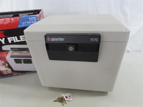 SENTRY FIRE SAFE - #1170 LETTER FILE SIZE - W/KEYS