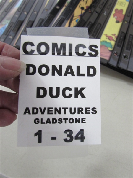 VINTAGE DONALD DUCK ADVENTURES GLADSTONE COMICS #1-34 W/STORAGE BINDER