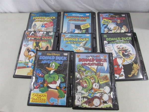 VINTAGE DONALD DUCK ADVENTURES GLADSTONE COMICS #1-34 W/STORAGE BINDER