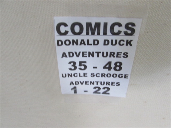 VINTAGE DONALD DUCK ADVENTURES COMICS #35-48 & UNCLE SCROOGE #1-22 W/STORAGE BINDER