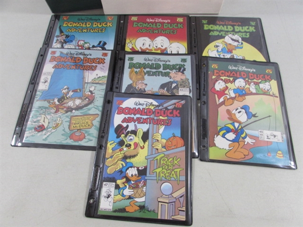 VINTAGE DONALD DUCK ADVENTURES COMICS #35-48 & UNCLE SCROOGE #1-22 W/STORAGE BINDER