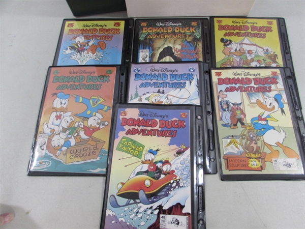 VINTAGE DONALD DUCK ADVENTURES COMICS #35-48 & UNCLE SCROOGE #1-22 W/STORAGE BINDER
