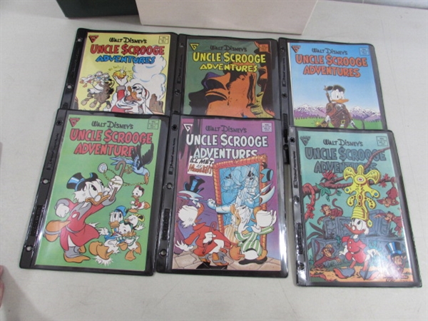 VINTAGE DONALD DUCK ADVENTURES COMICS #35-48 & UNCLE SCROOGE #1-22 W/STORAGE BINDER
