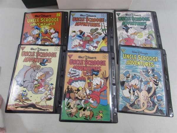 VINTAGE DONALD DUCK ADVENTURES COMICS #35-48 & UNCLE SCROOGE #1-22 W/STORAGE BINDER