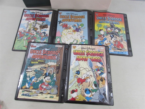 VINTAGE DONALD DUCK ADVENTURES COMICS #35-48 & UNCLE SCROOGE #1-22 W/STORAGE BINDER