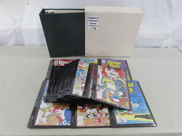 VINTAGE DONALD DUCK ADVENTURES COMICS #1-38 W/STORAGE BINDER