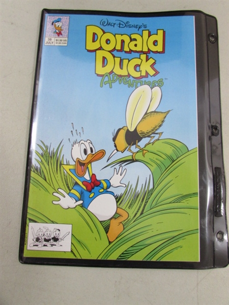 VINTAGE DONALD DUCK ADVENTURES COMICS #1-38 W/STORAGE BINDER