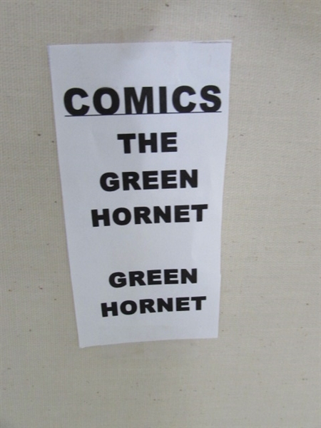 VINTAGE GREEN HORNET COMIC BOOKS + VARIOUS TRADING CARDS W/STORAGE BINDER