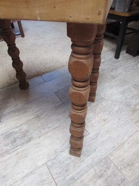 BUTCHER BLOCK TABLE