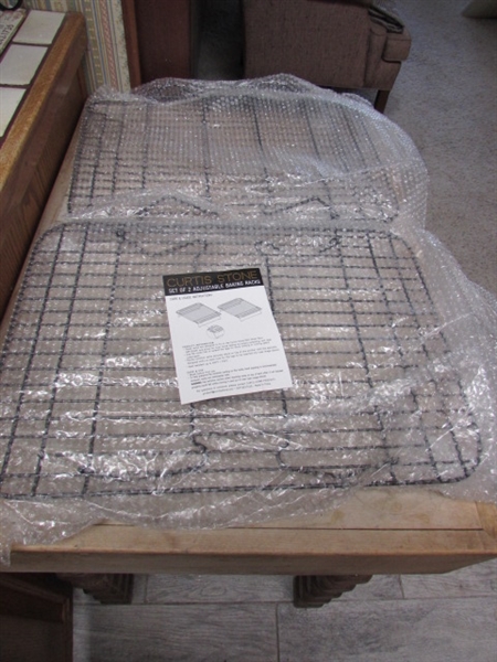 NEW COOKIE SHEETS, COOLING RACKS & OPEN KITCHEN PLASTIC WRAP, MIXING BOWLS & MORE