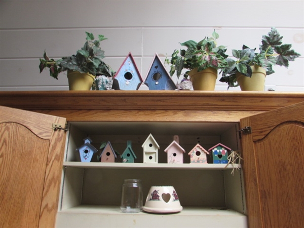 BIRD HOUSES & FOLIAGE