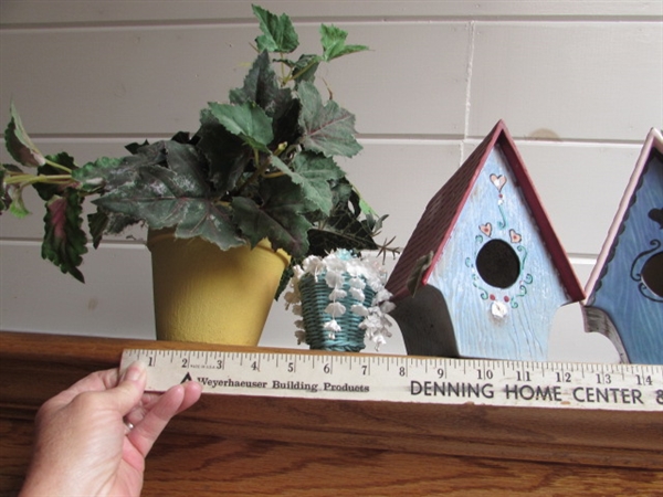 BIRD HOUSES & FOLIAGE