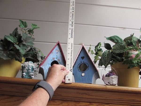 BIRD HOUSES & FOLIAGE