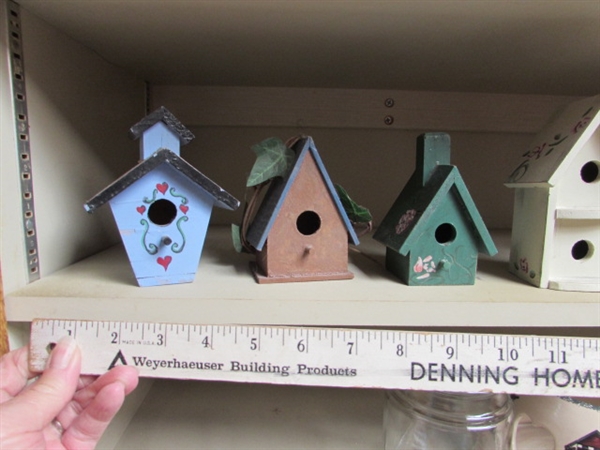 BIRD HOUSES & FOLIAGE