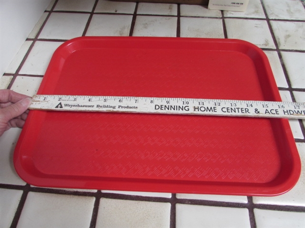 PAMPERED CHEF BAKING STONE, ENAMEL COOKIE SHEET, SERVING TRAY AND PIE PLATE